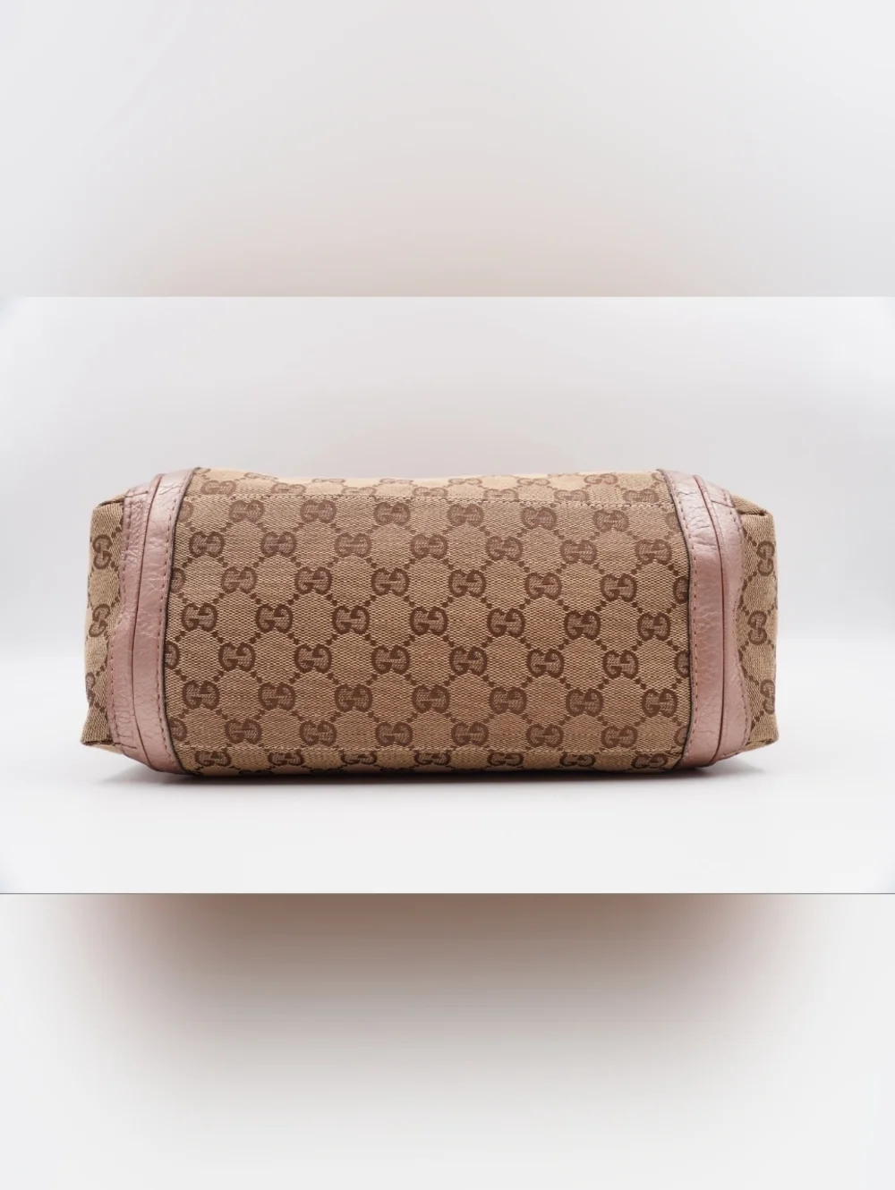 CH28 ❤️ GUCCI Monogram Bella Flap Bag Bamboo - Picture 11 of 16